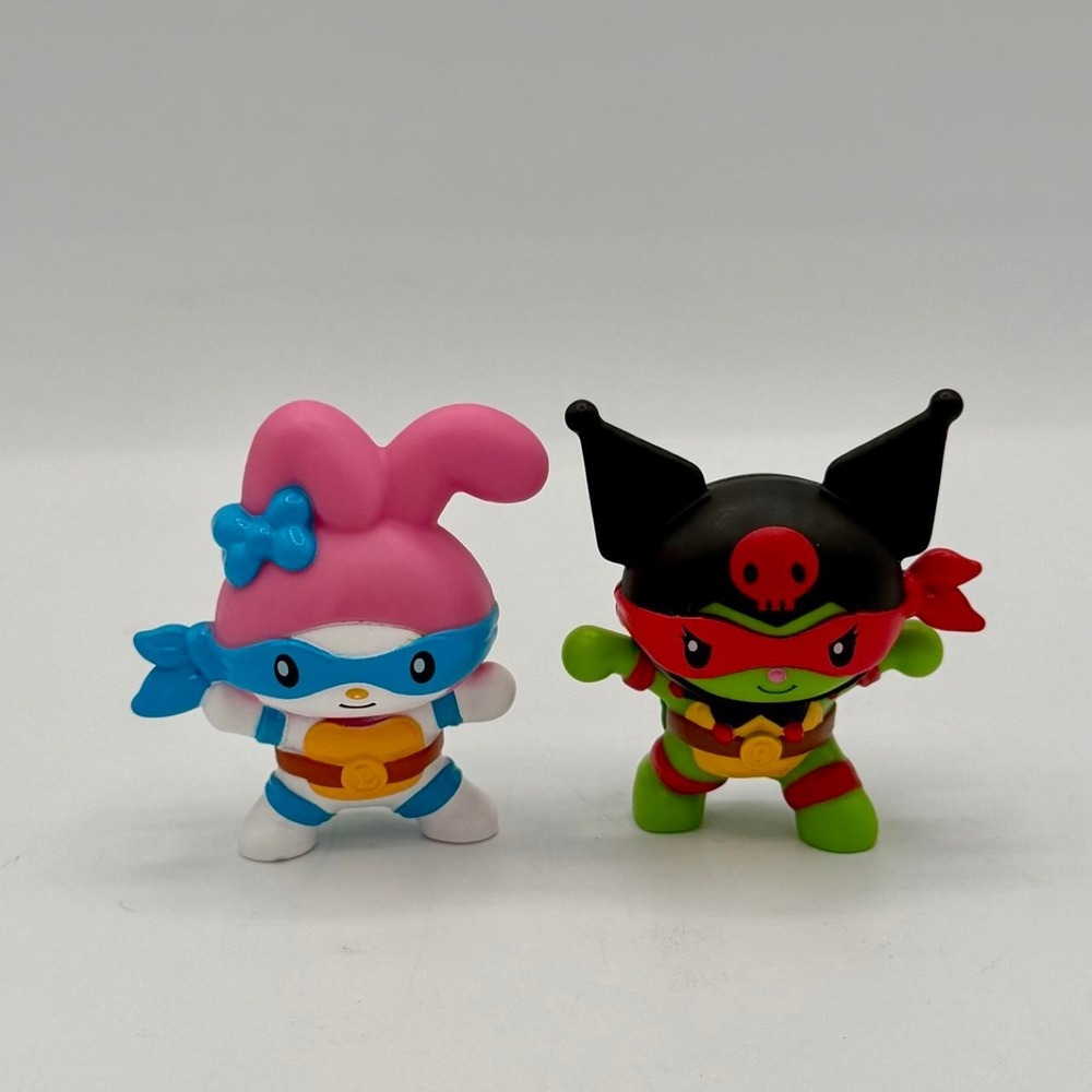 Hello Kitty x Ninja Turtles Figurine Lot